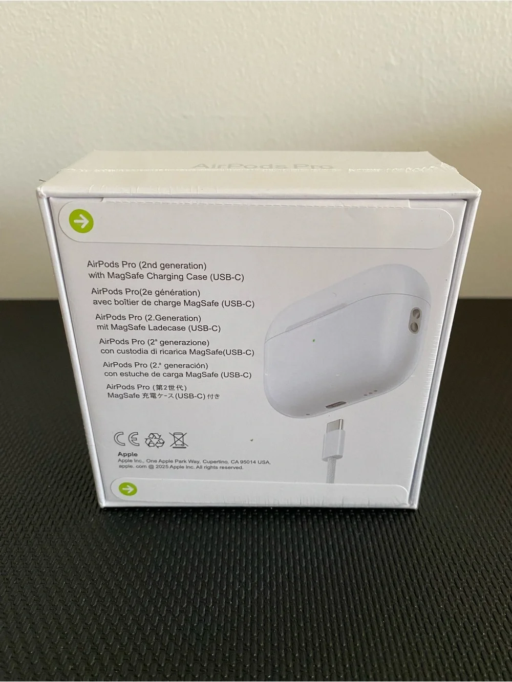 Apple White AirPods Pro Gen 2 with Charging Case Box